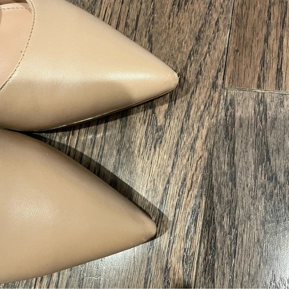 Nine West Tan Strappy Block Heels